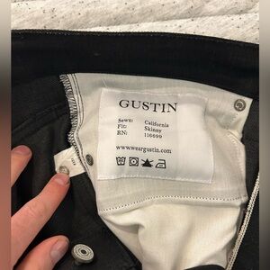 Gustin size 32 Skinny #151 Black x Coal